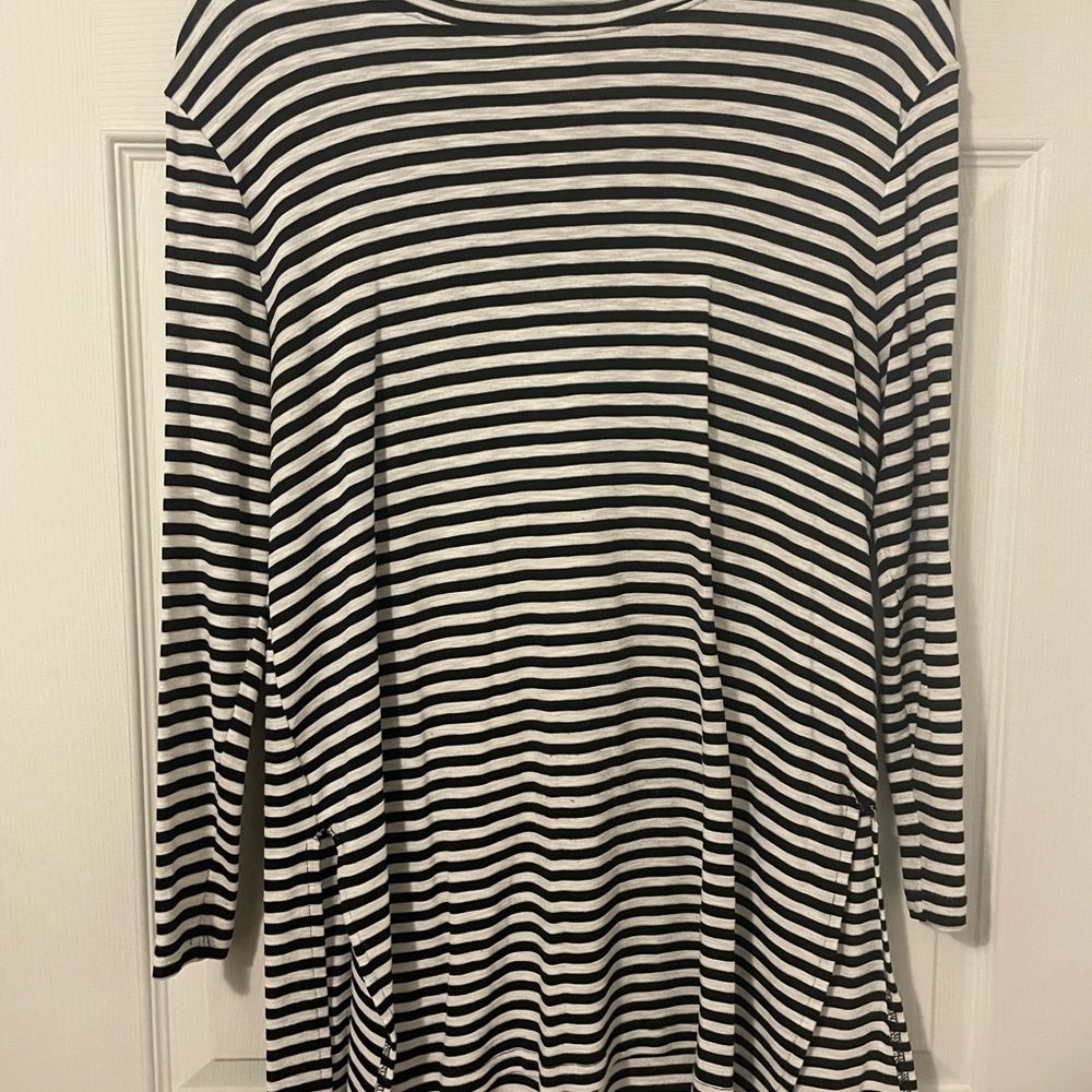 Old Navy Black and White Striped Tunic